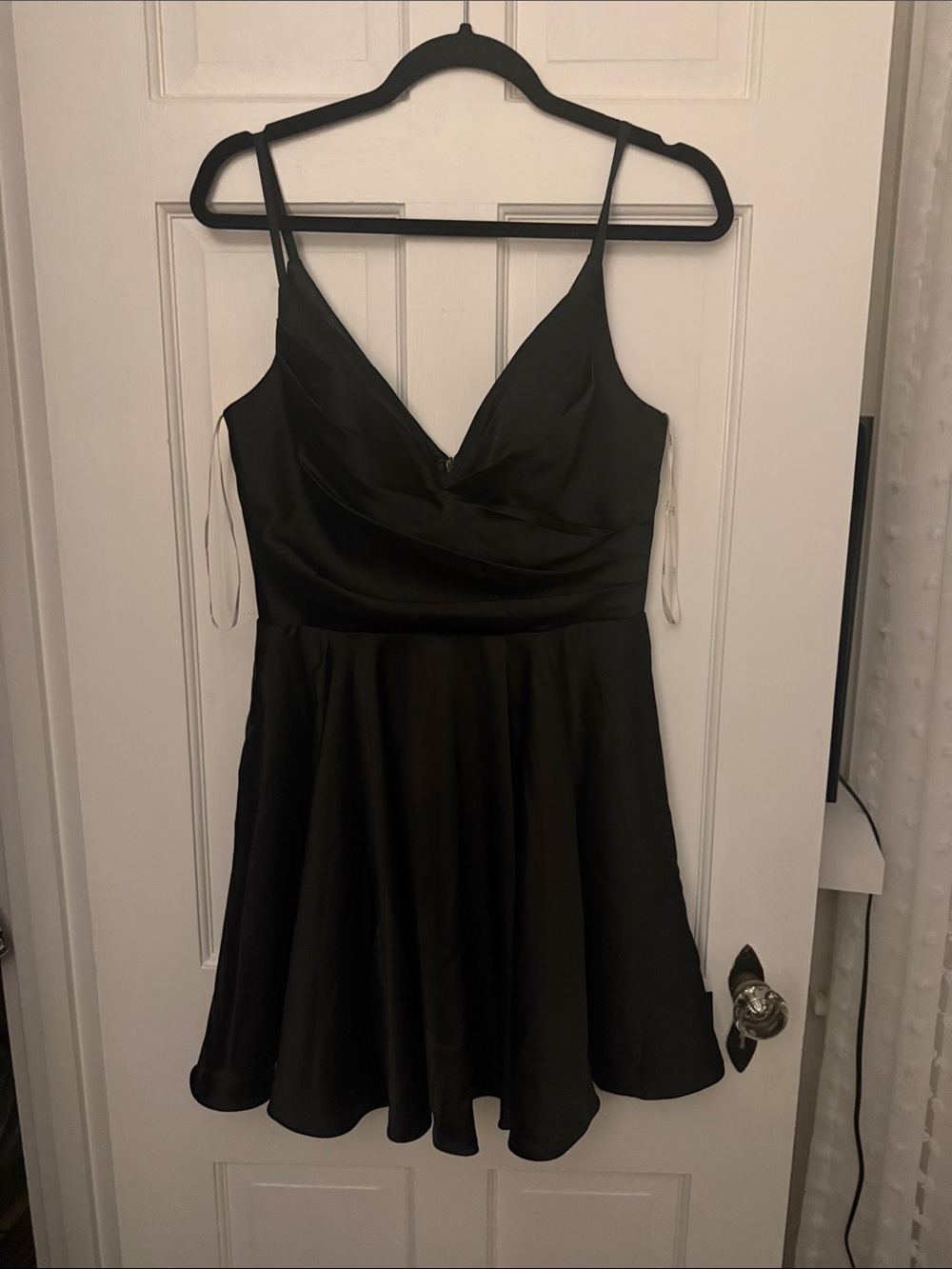 Lulus Black Spaghetti-Strap Mini Dress